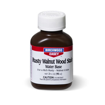    BIRCHWOOD CASEY 24323 RWS Rusty Walnut Wood Stain  Water Base ("   "), 90 